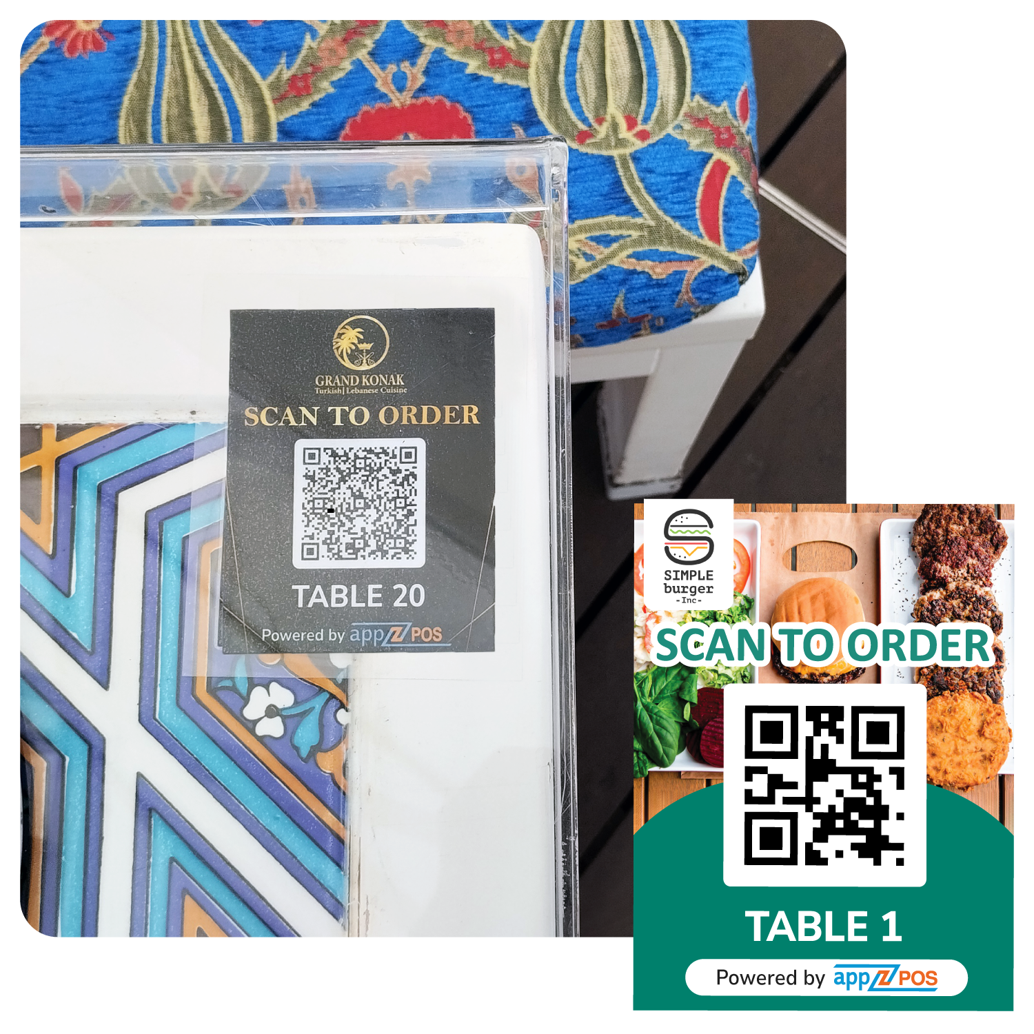 APPZPOS-POS-with-kitchen display-monitor-Kitchen-Printer